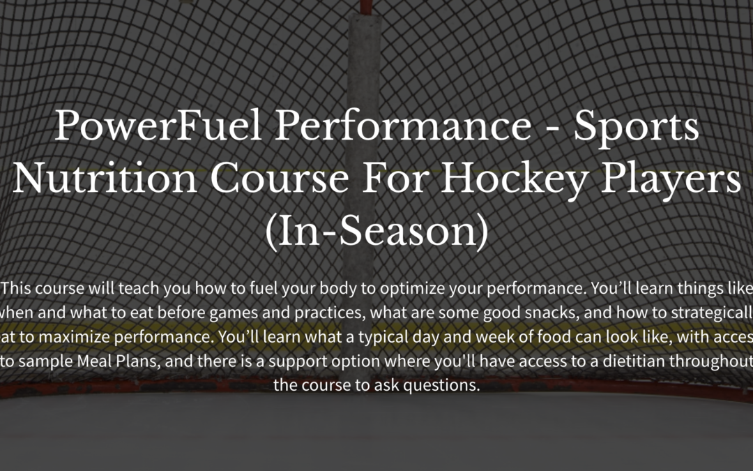 Why I Suggest PowerFuel Performance For My Hockey Athletes (And Myself)